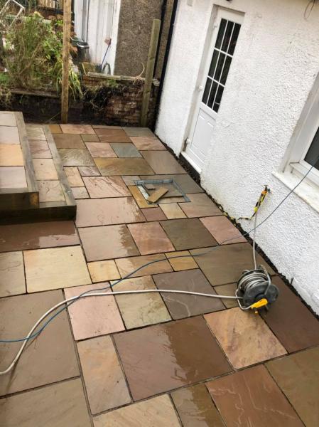 Lovely Sandstone Sahara Patio Project Glasgow 