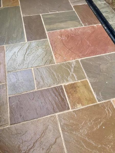 Beautiful Sandstone Garden Paving Slabs Project 